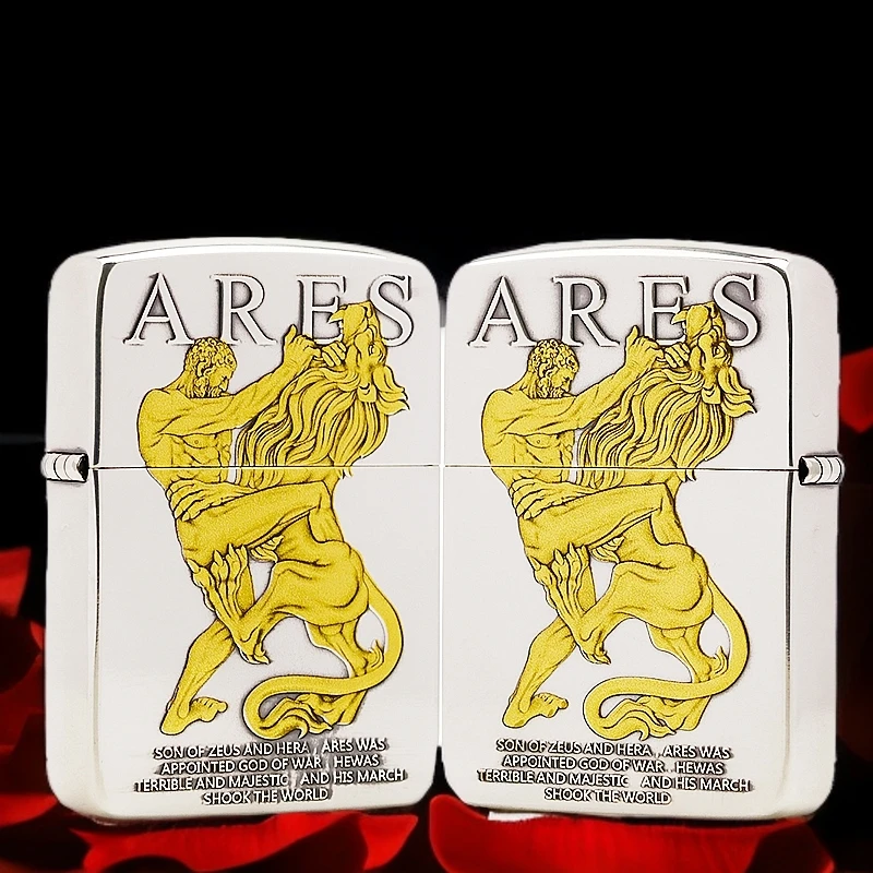 ZIPPO/之宝打火机镀银鎏金1941军机双面【战神】原装正品煤油机DYJ1