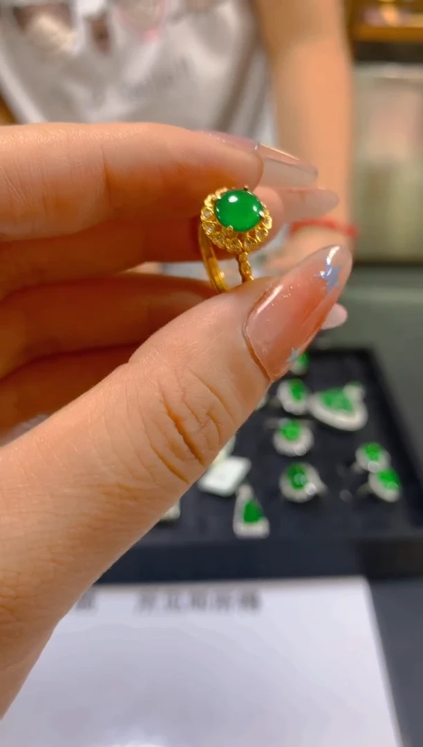 翡翠戒指未镶嵌0583001517多样性发一