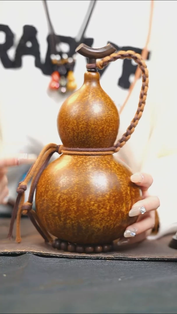 【闪购商品】XT135大漆酒葫芦不包手串及旋转底座