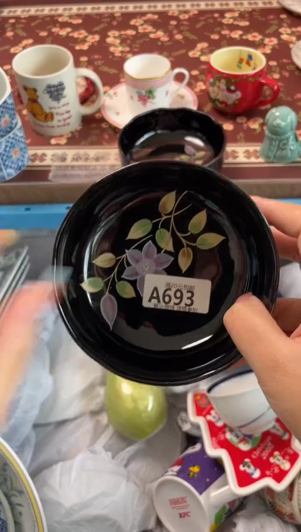 瓷片白*瓷器瓷器A693
