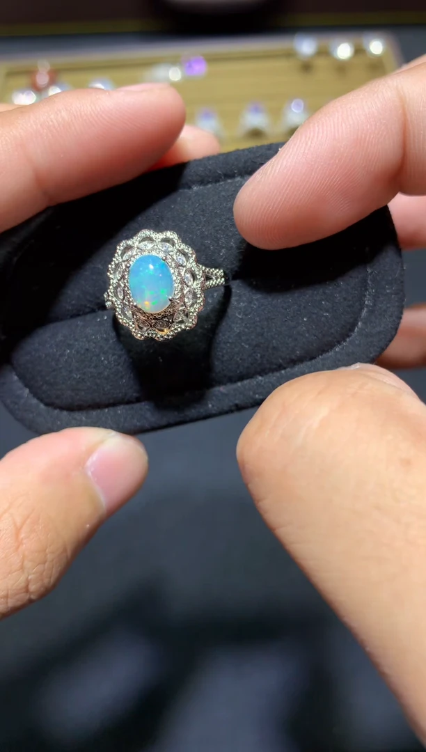 未镶嵌欧泊戒指Y92【多样性发其一】