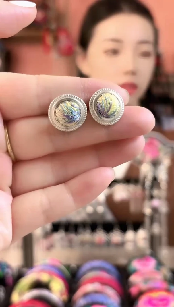 织绣艺枝独绣老绣饰品232