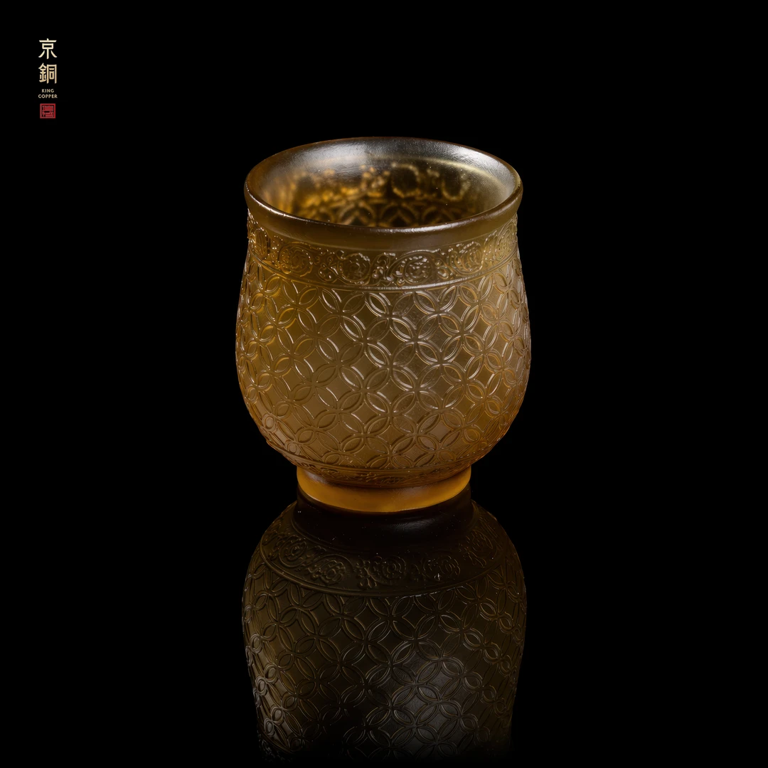 【七宝聚泉】主人杯高颜值家用古法高端茶具高档茶杯手工琉璃杯子