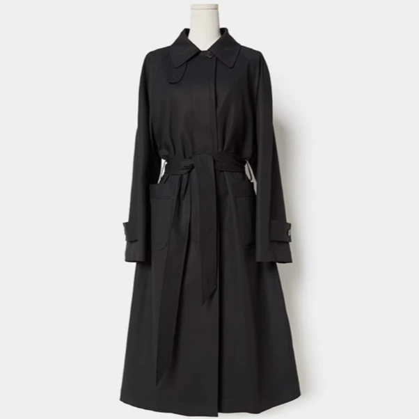 GINAYOLAN/瑾颜【风的季节】奢华面料精致显瘦巴尔玛肯风衣气质女士