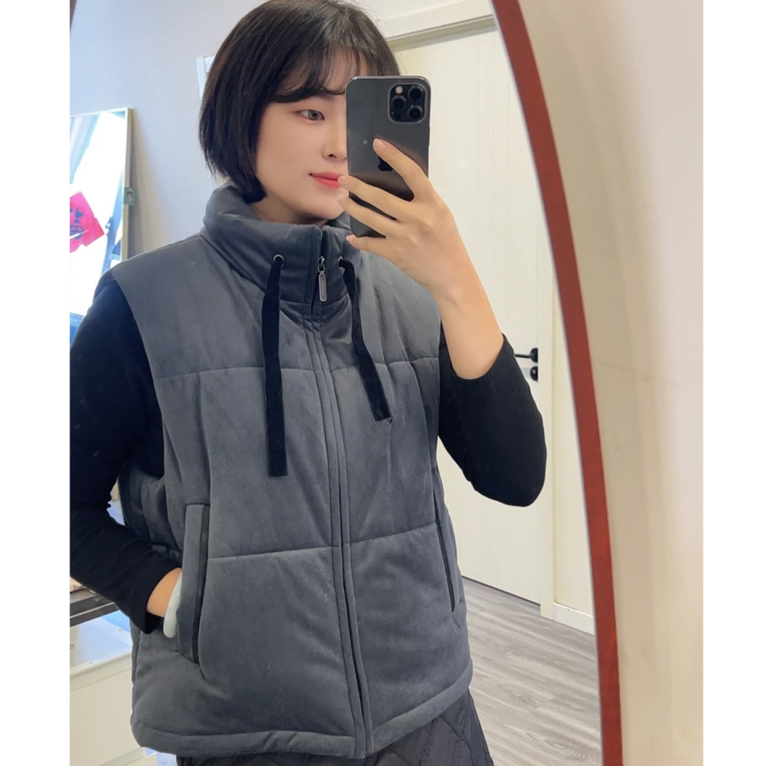 韩国八秒加厚马甲拉链开衫款背心夹棉马甲