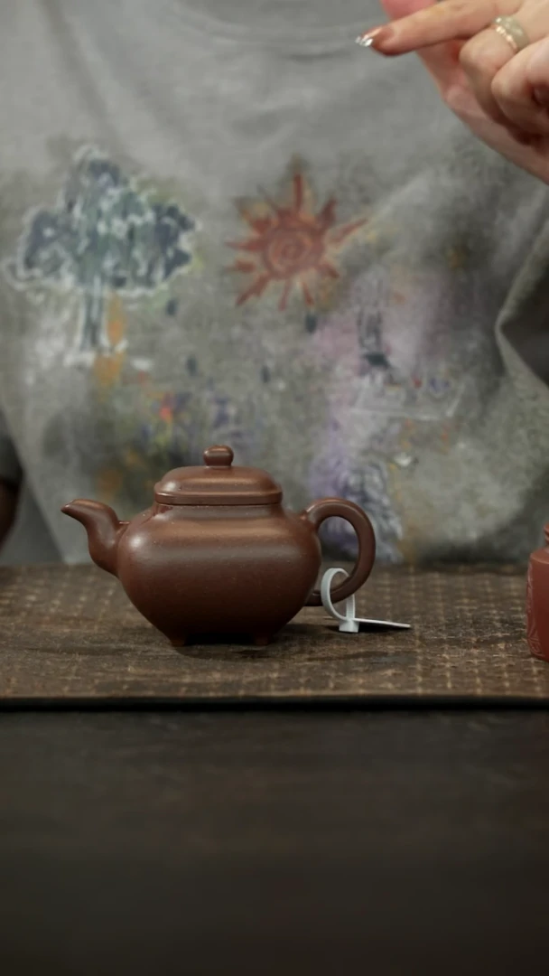 茶壶紫砂天青泥传炉150cc