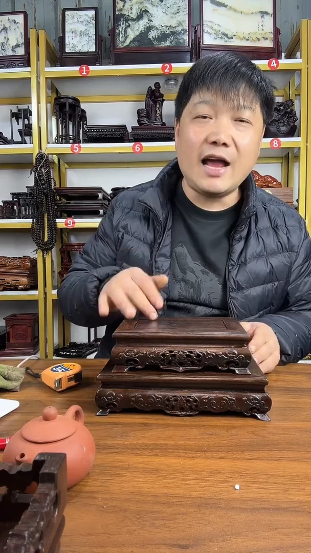 木非洲黑檀长方底座22*15CM/18*12CM//2个