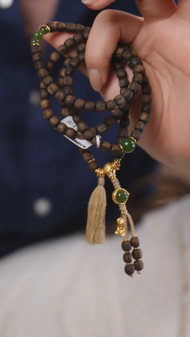 【闪购商品】沉香手串7CG4A10060420叶子心