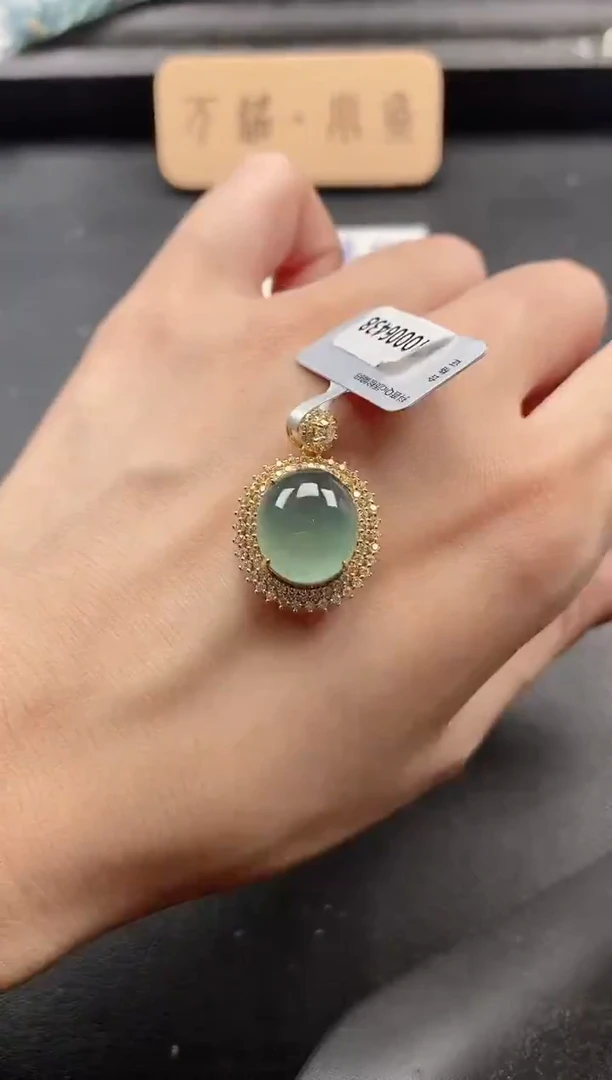 银S925镶嵌戒指翡翠51151