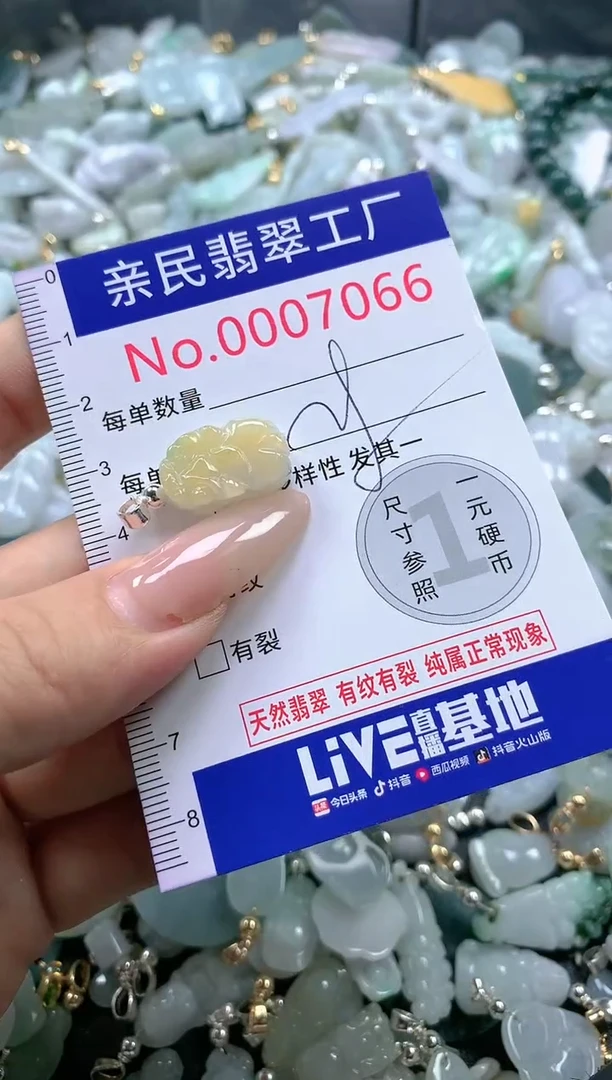 【闪购商品】翡翠吊坠(不含链)未镶嵌7066