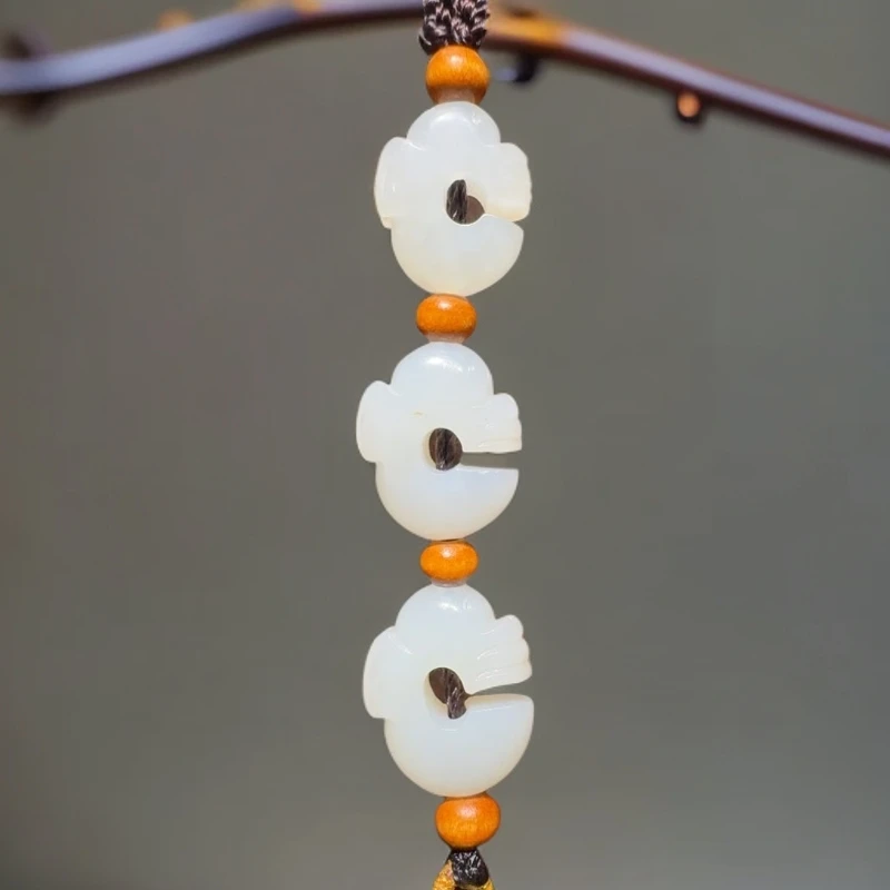 和田玉未镶嵌车挂