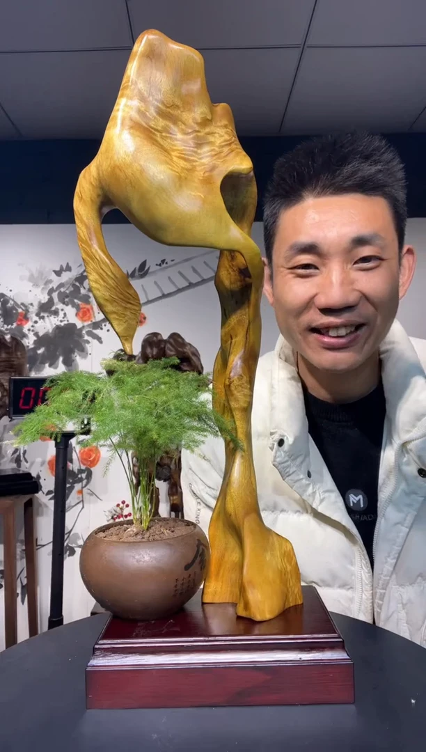 【闪购商品】金丝楠木雕金丝楠木工艺品摆件