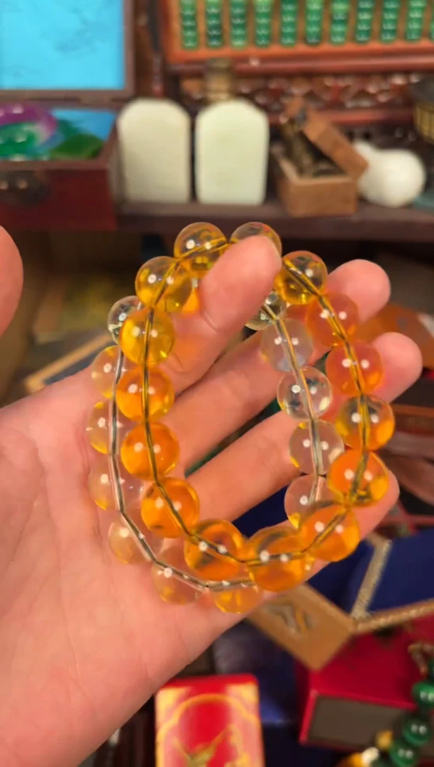 手链琥珀未镶嵌时来运转直播间专属链接