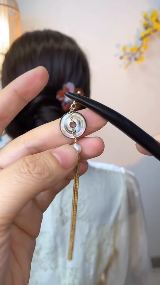 非金属木质美丽发簪