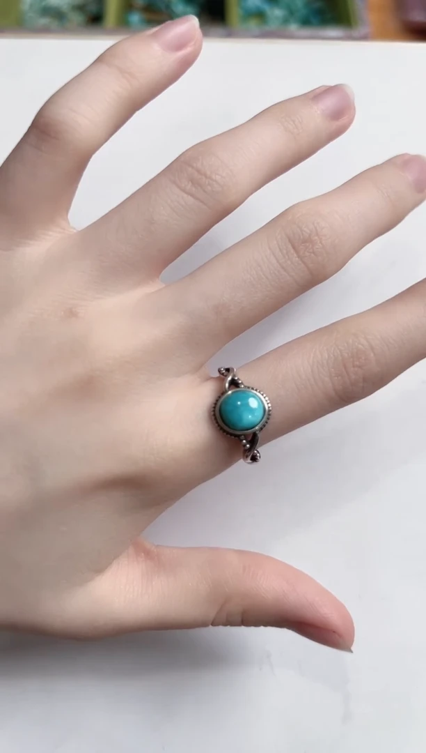 绿松石未镶嵌绿松戒指绿松戒指