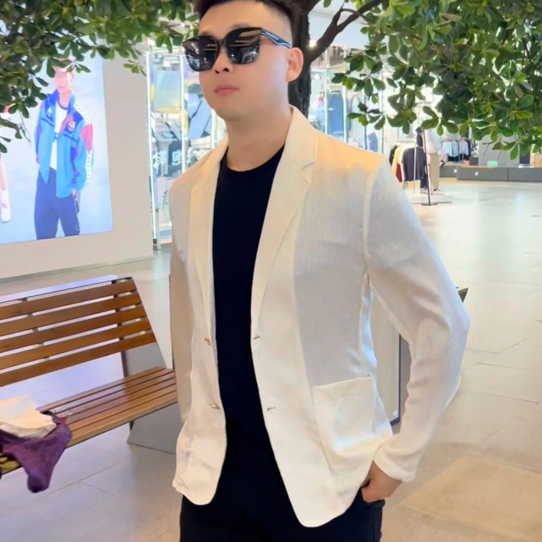 7861男士新款潮流时尚休闲百搭西服