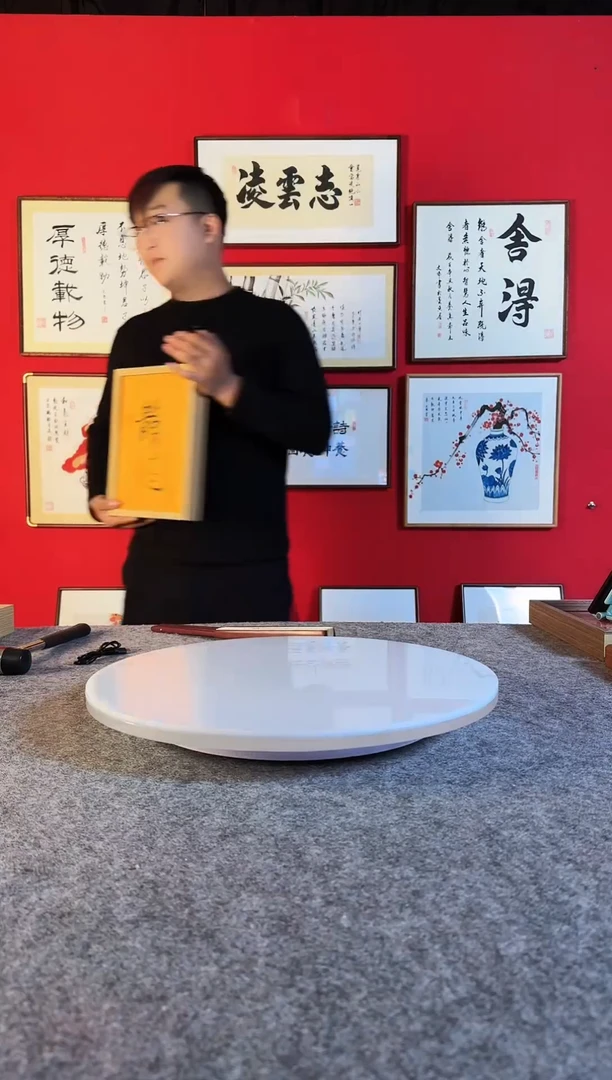 心****争书法作品 精致小夜灯摆台摆件 静心