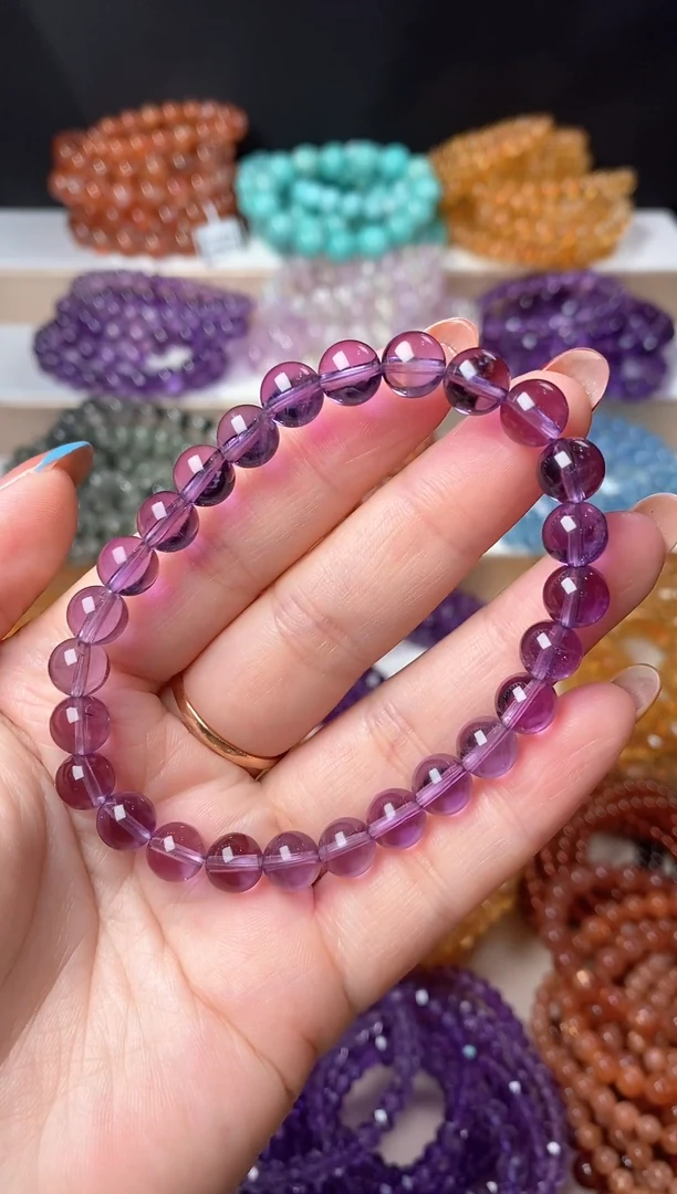 未镶嵌手串紫晶16.9