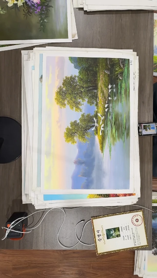 油画【87号】约50*70cm丨朝鲜原创纯手绘孤品油画丨顺丰包邮