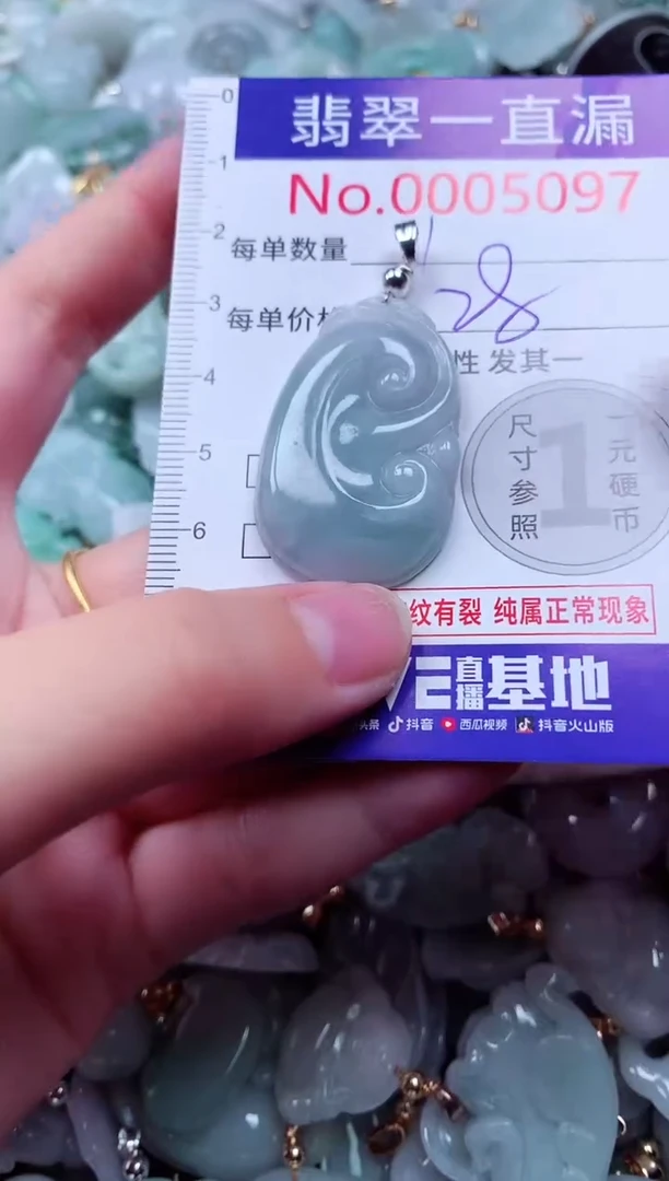 吊坠(不含链)未镶嵌翡翠5097