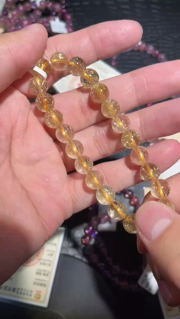 手链未镶嵌水晶单圈发晶A8