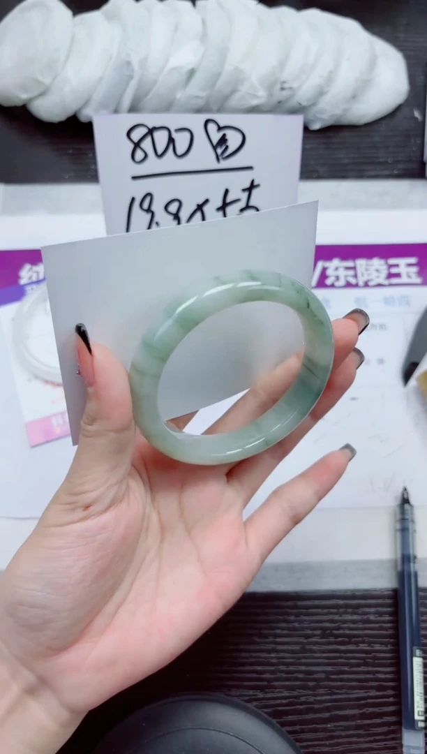 未镶嵌手镯石英质玉A69-57.58