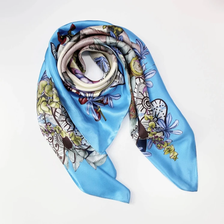 （2.0 金色）百搭时尚~流行~五花~手连【丝巾2】高档洋气春秋