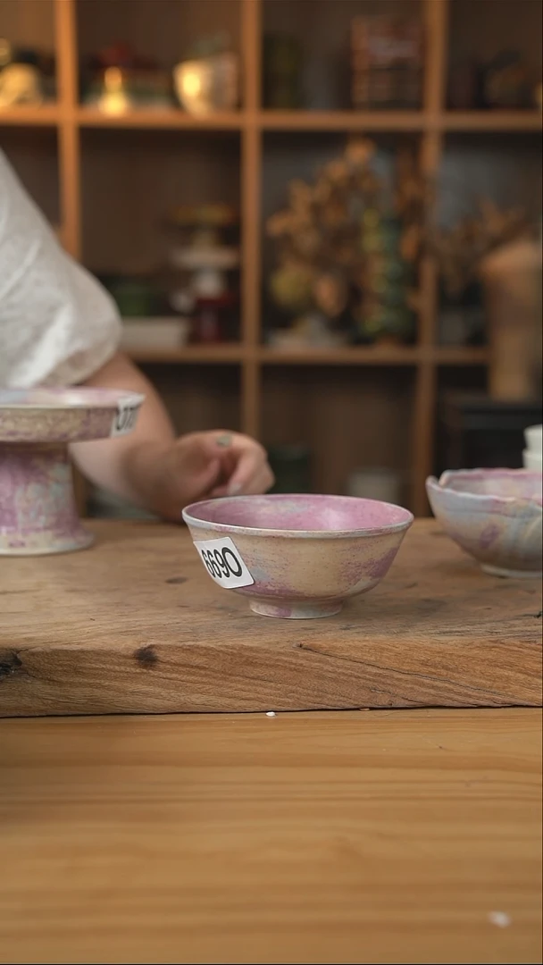 6690紫色系列的小圆碗1个