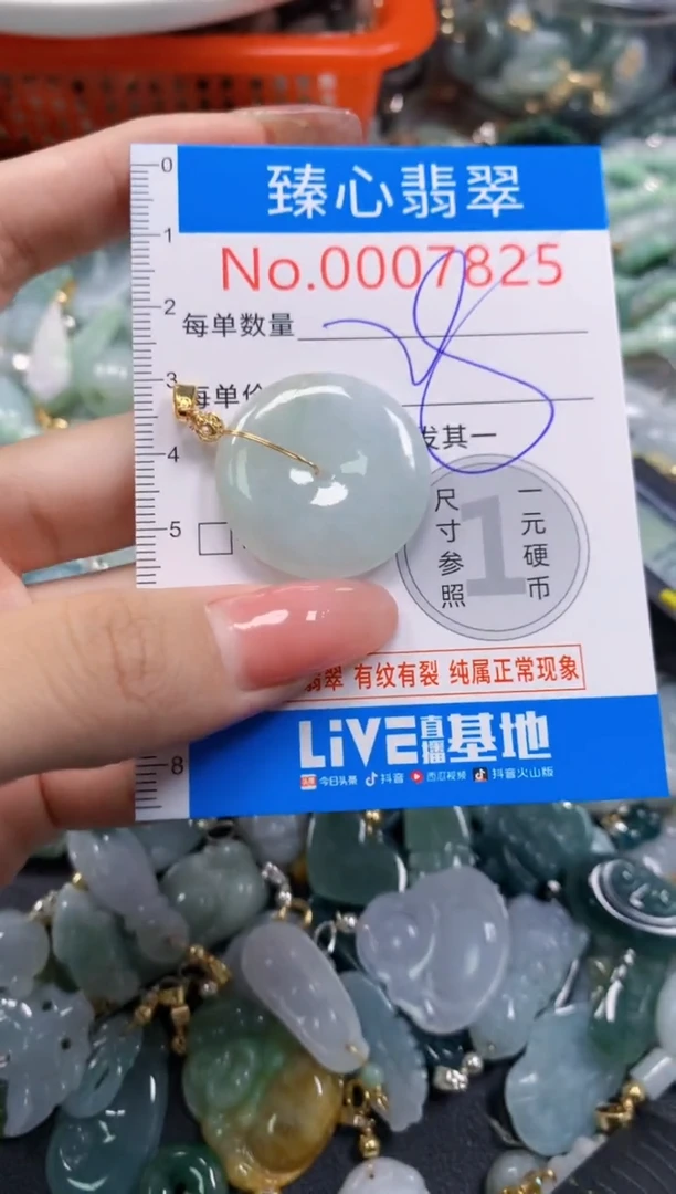 翡翠未镶嵌颈饰7825