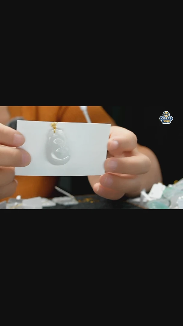 吊坠(不含链)18K金镶嵌翡翠吊坠4219