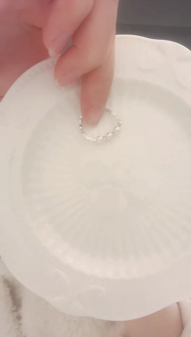 【闪购商品】淡水珍珠戒指银S925镶嵌三生三世 戒指