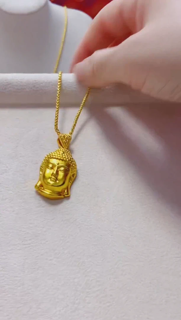 合金无002佛头吊坠