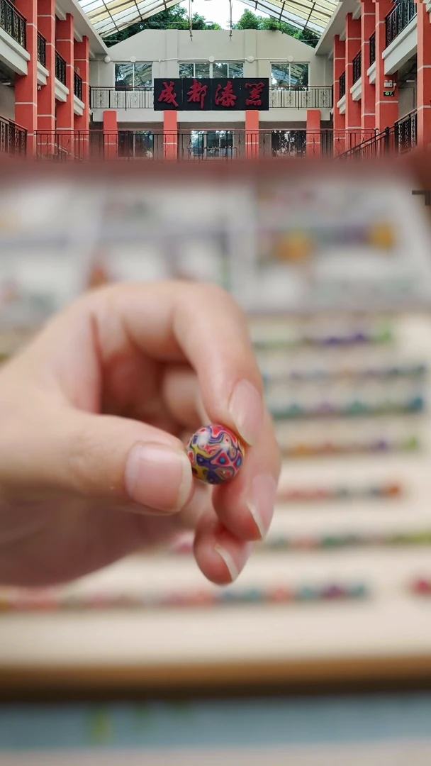 大漆圆珠1.0玫红彩