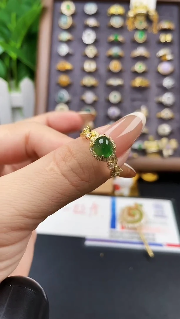 银S925镶嵌戒指翡翠02
