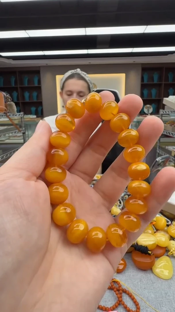 手链琥珀未镶嵌114秒拍号假一罚十