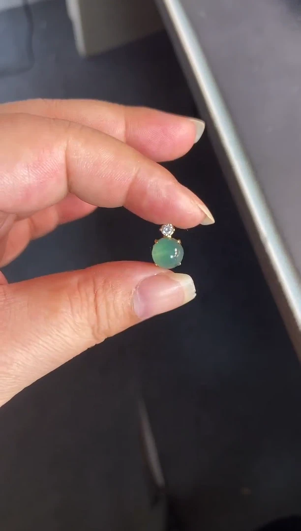 吊坠(不含链)银S925镶嵌翡翠1