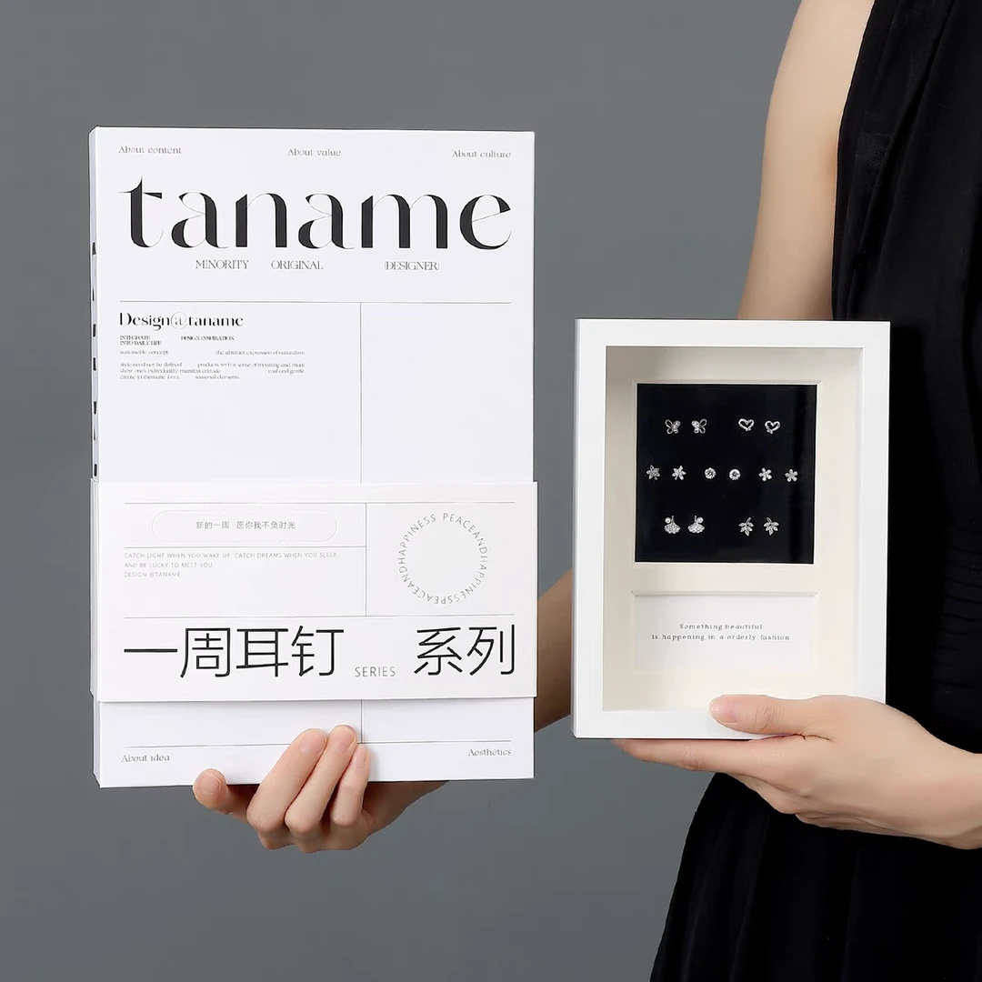 合金锆石耳饰 taname一周耳钉礼盒女友闺蜜同学情侣生日七夕礼物