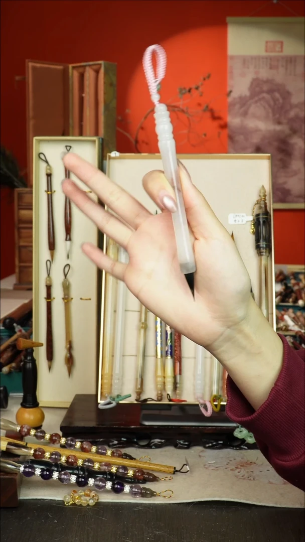 173号闪孤品高货毛笔链接 清水试笔 蘸墨不退