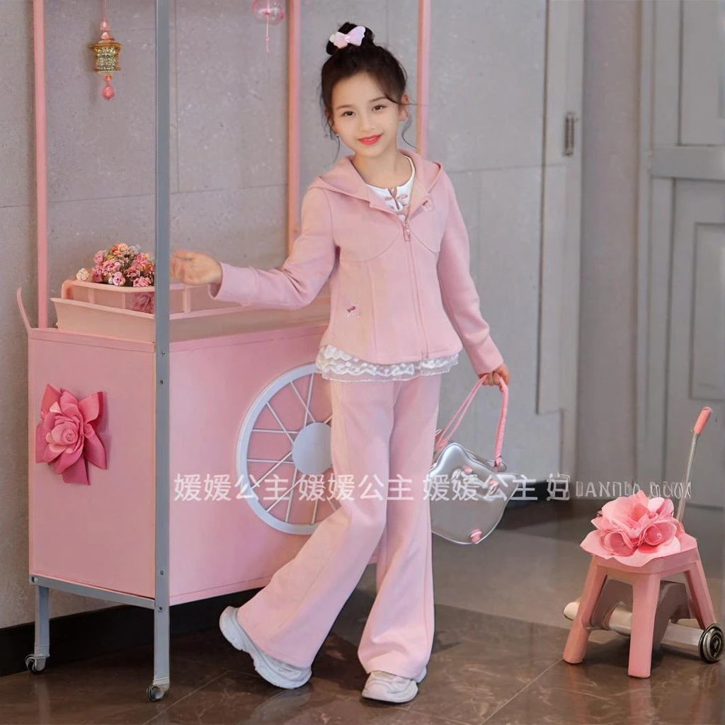 媛媛公主2025女童炸街潮服可爱超萌儿童衣服秋款套装15350R292