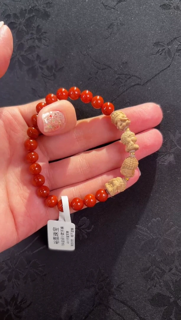 手串檀香木未镶嵌南红手串