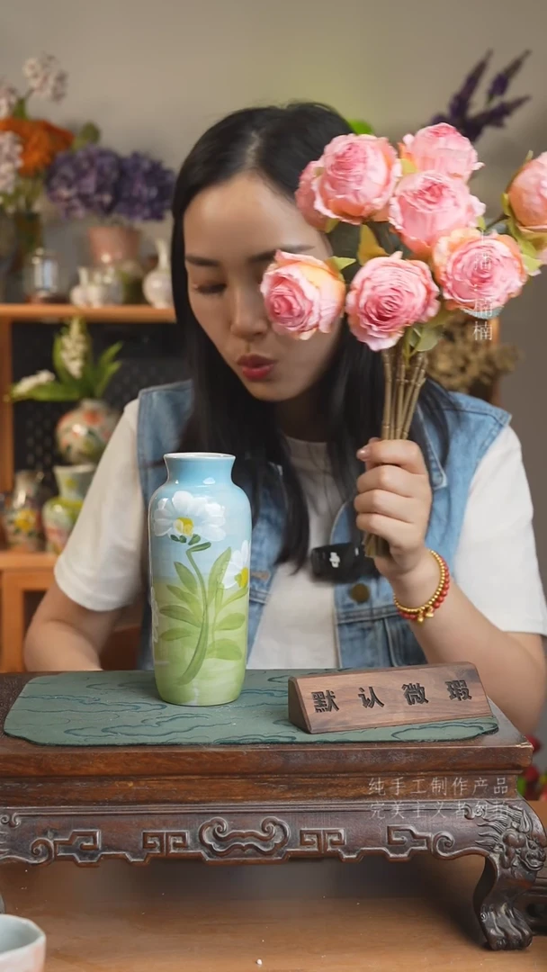 摆件景德镇陶瓷原创花器