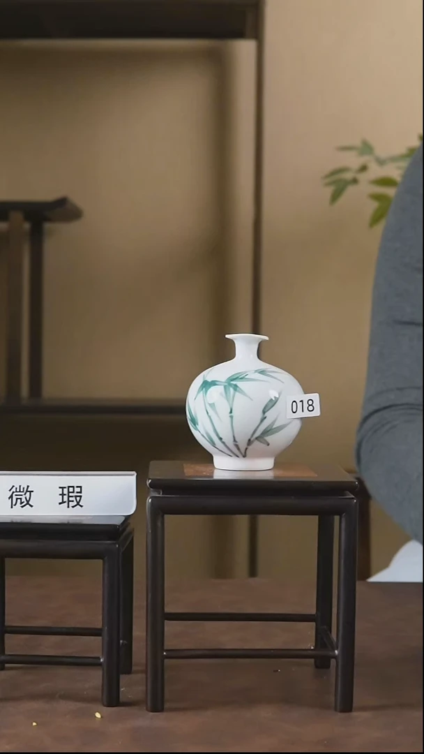 瓷片景德镇陶瓷小花瓶018