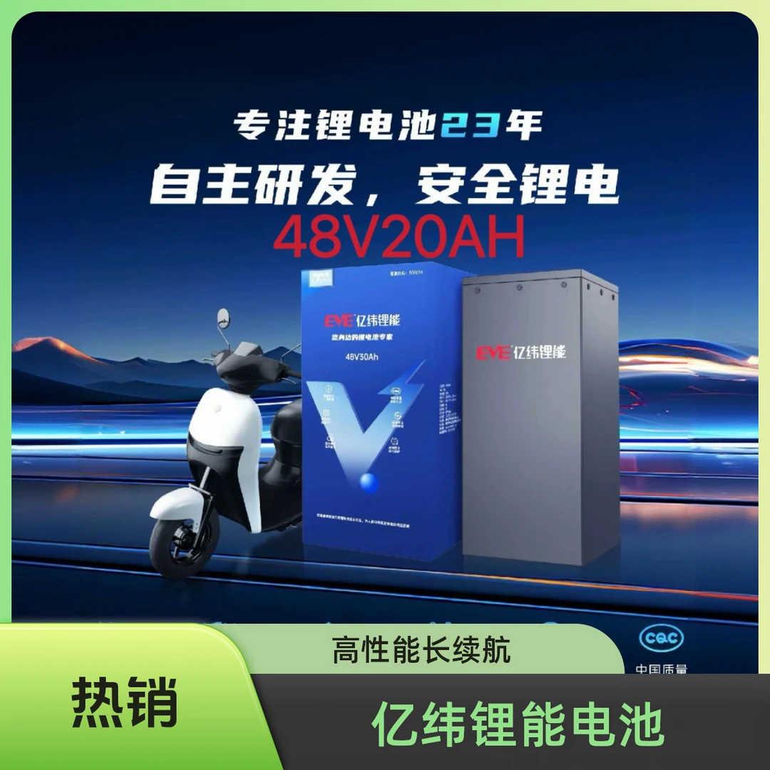 亿纬锂能48V20AH磷酸铁锂电池/长续航/电动两轮车电池