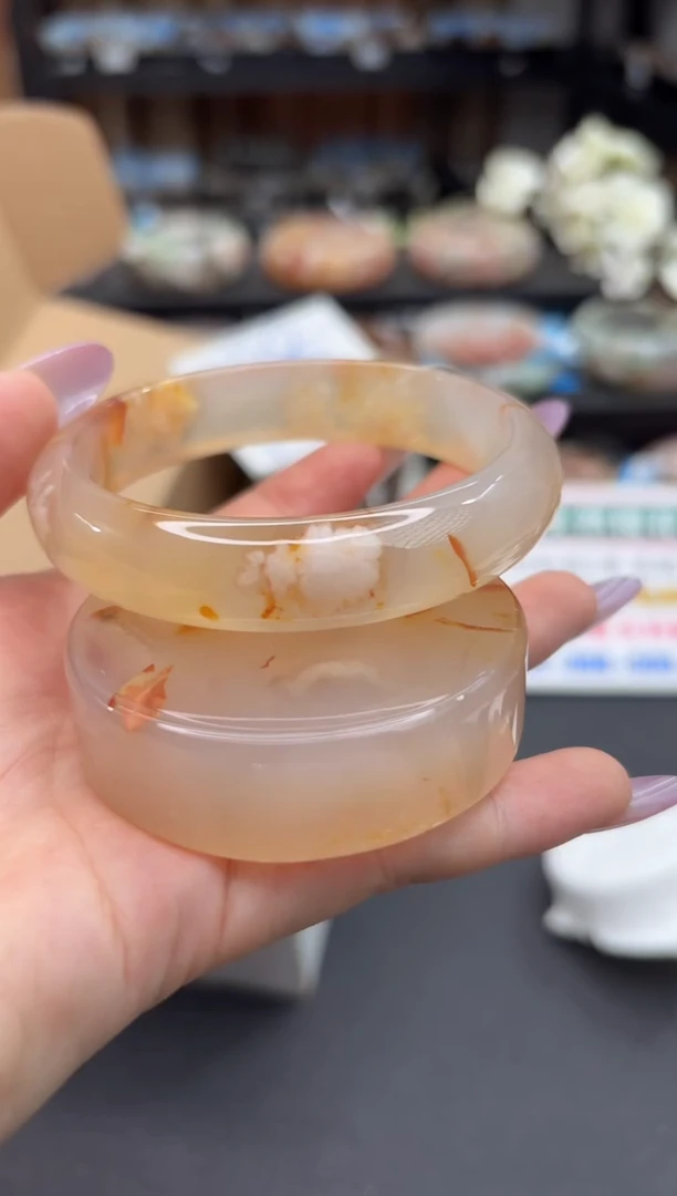 未镶嵌手镯石英质玉A313(58圈赠送镯心)