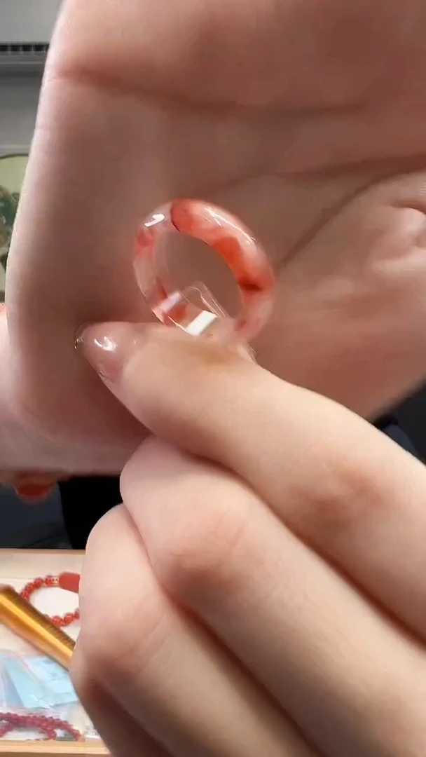 未镶嵌戒圈南红玛瑙11#-12#