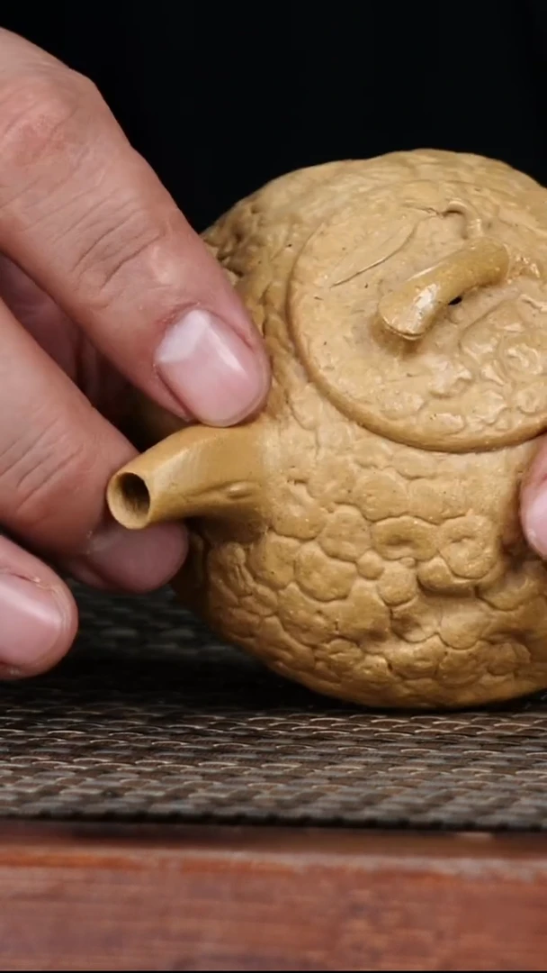 茶壶紫砂原矿黄金段泥竹节供春140cc