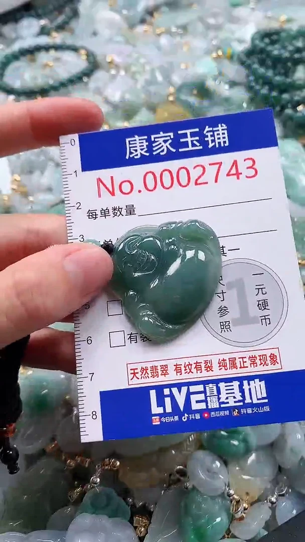 翡翠未镶嵌吊坠(不含链)2743