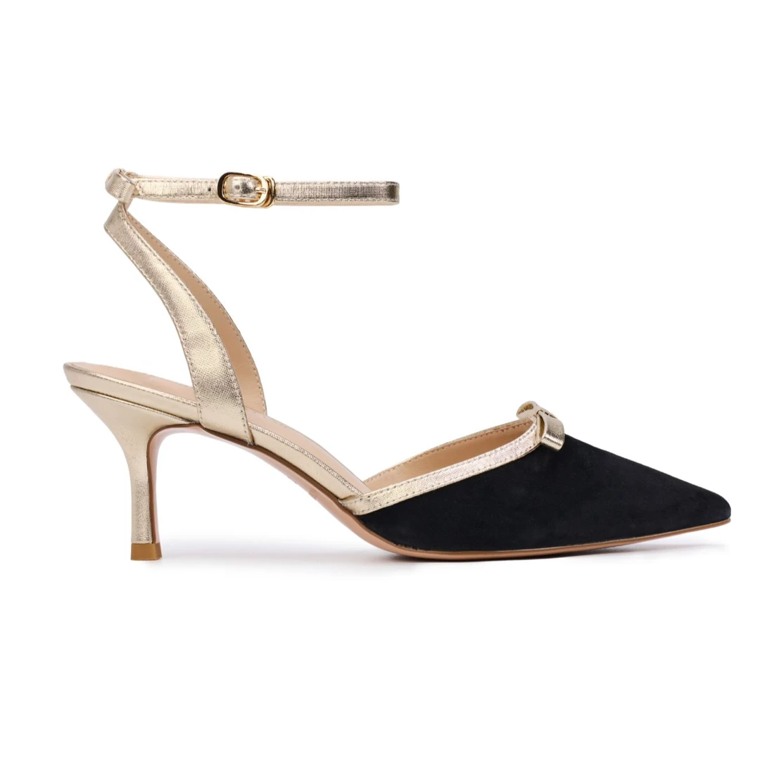 Morrell Maxie“第九交响曲”复古时尚尖头女士高跟鞋 MW252001BK