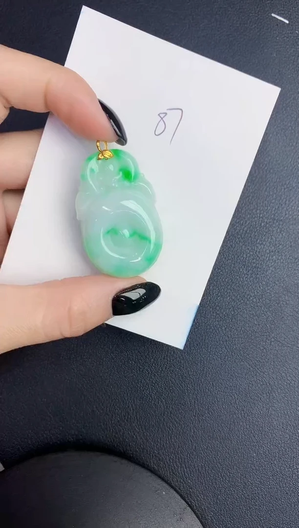 【闪购商品】翡翠颈饰18K金镶嵌00000000000