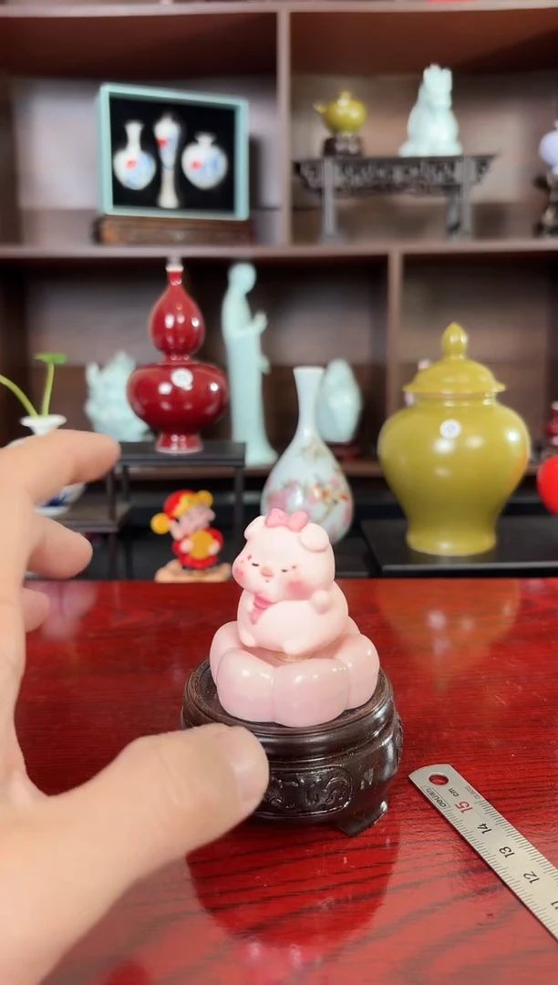 摆件瓷12.31晚微瑕小花瓶摆件